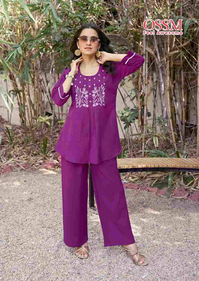 Glamour By Ossm 1001 To 1006 Series Designer Stylish Fancy Colorful Beautiful Party Wear & Ethnic Wear Collection Premium Cotton Co-Ords At Wholesale Price