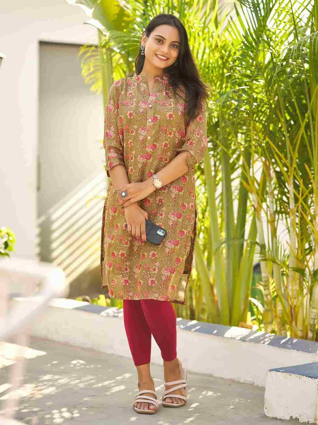 Rashmika By Kaamiri 01 To 10 Series Designer Stylish Fancy Colorful Beautiful Party Wear & Ethnic Wear Collection Simmer Silk Kurtis At Wholesale Price