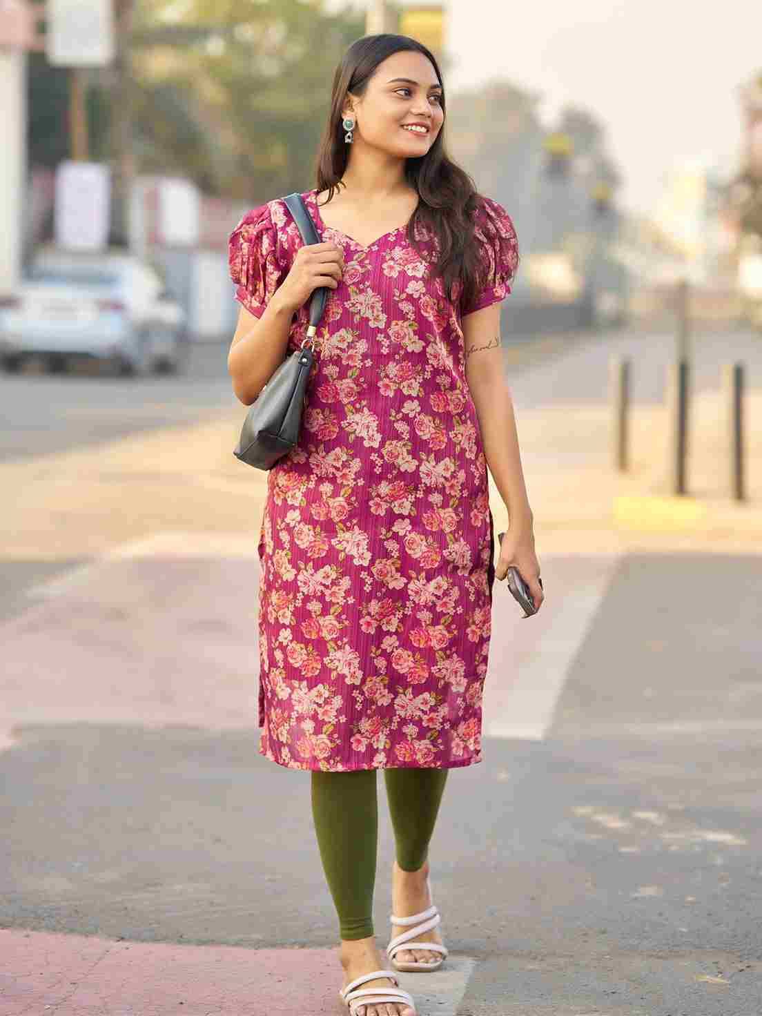 Rashmika By Kaamiri 01 To 10 Series Designer Stylish Fancy Colorful Beautiful Party Wear & Ethnic Wear Collection Simmer Silk Kurtis At Wholesale Price