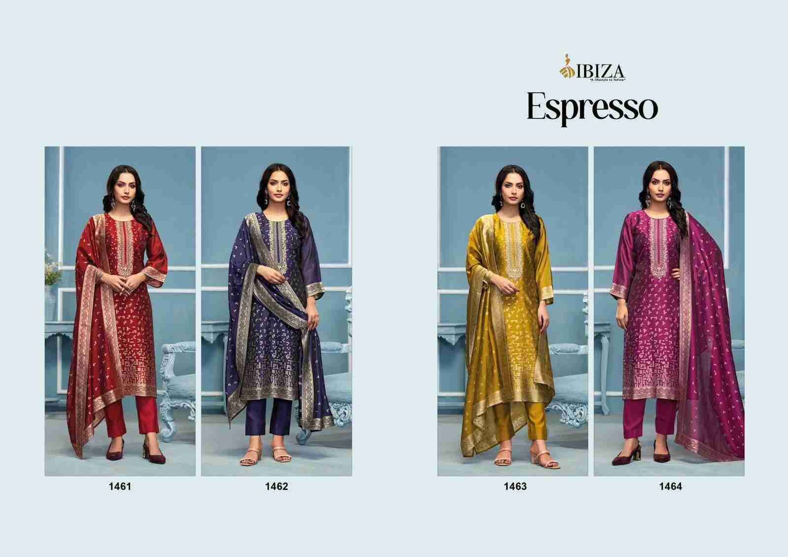 Espresso By Ibiza 1461 To 1464 Series Designer Festive Suits Beautiful Fancy Stylish Colorful Party Wear & Occasional Wear Pure Bangalori Silk Jacquard Dresses At Wholesale Price