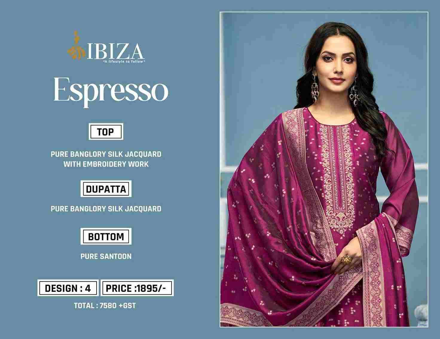 Espresso By Ibiza 1461 To 1464 Series Designer Festive Suits Beautiful Fancy Stylish Colorful Party Wear & Occasional Wear Pure Bangalori Silk Jacquard Dresses At Wholesale Price