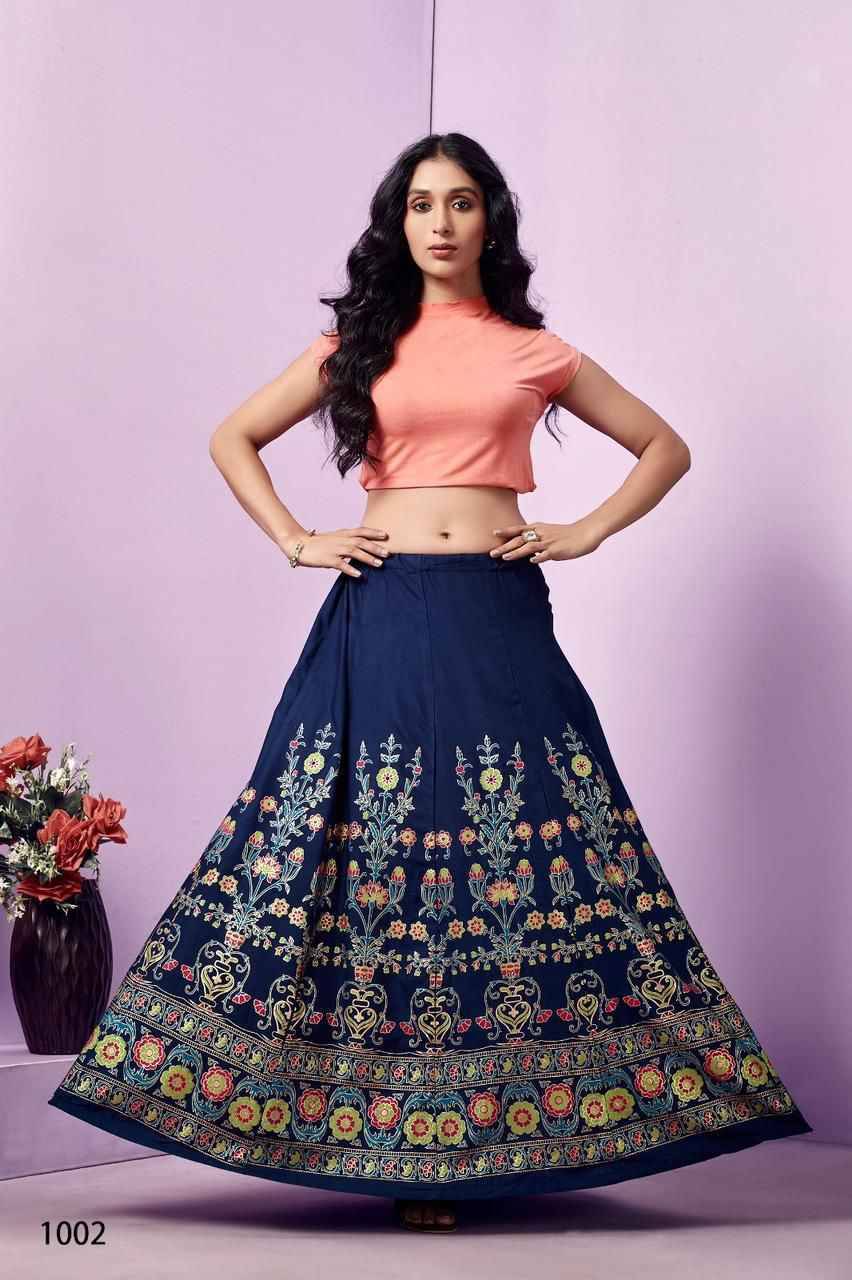 Flared Skirt By Kaamiri 01 To 07 Series Designer Stylish Fancy Colorful Beautiful Party Wear & Ethnic Wear Collection Heavy Rayon Print Skirt At Wholesale Price