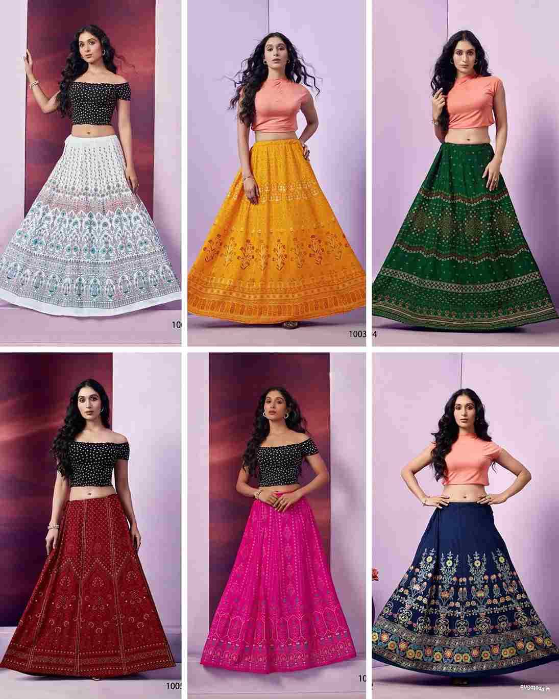 Flared Skirt By Kaamiri 01 To 07 Series Designer Stylish Fancy Colorful Beautiful Party Wear & Ethnic Wear Collection Heavy Rayon Print Skirt At Wholesale Price