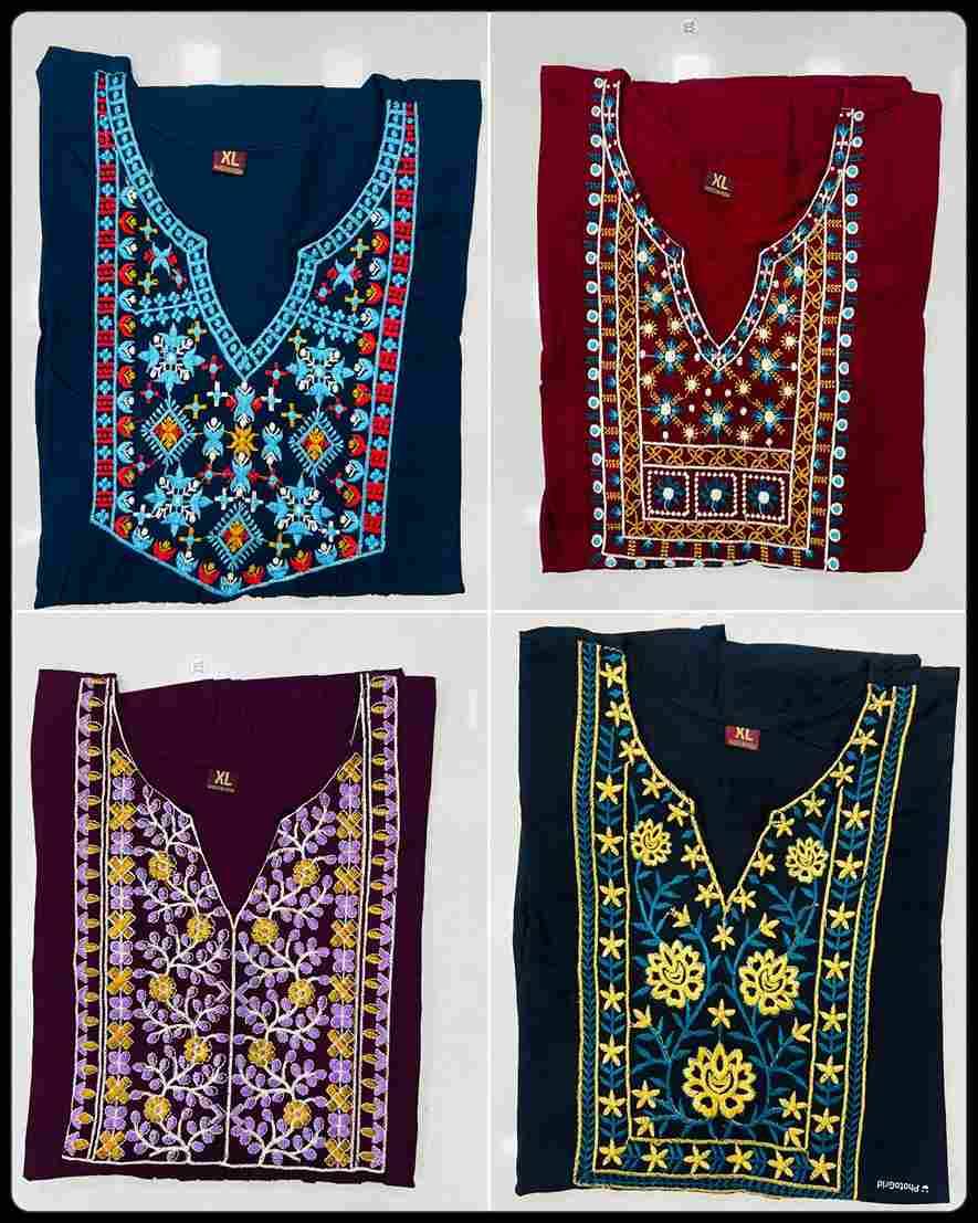 Bubbly Vol-5 By Kaamiri 01 To 04 Series Designer Stylish Fancy Colorful Beautiful Party Wear & Ethnic Wear Collection Heavy Rayon Embroidery Tops At Wholesale Price