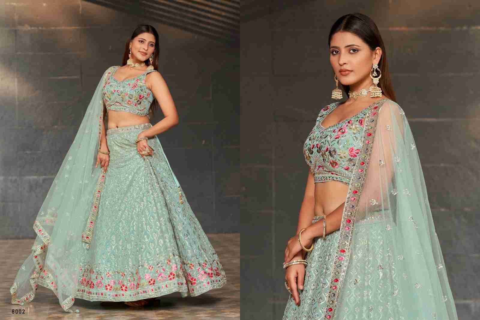 Golden Palm By Zeel Clothing 8001 To 8011 Series Indian Traditional Wear Bridal Collection Beautiful Stylish Fancy Colorful Party Wear & Occasional Wear Georgette Lehengas At Wholesale Price