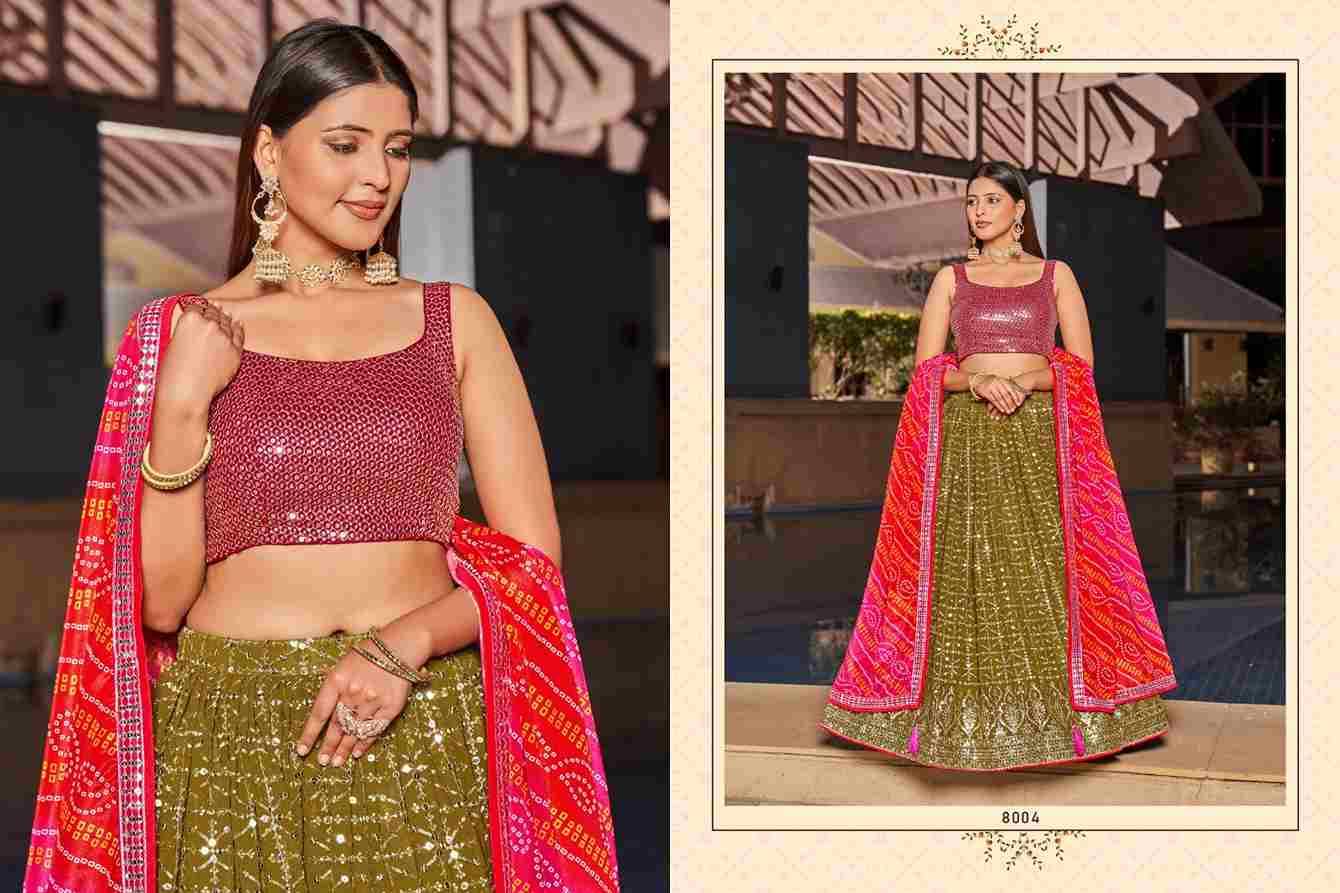 Golden Palm By Zeel Clothing 8001 To 8011 Series Indian Traditional Wear Bridal Collection Beautiful Stylish Fancy Colorful Party Wear & Occasional Wear Georgette Lehengas At Wholesale Price