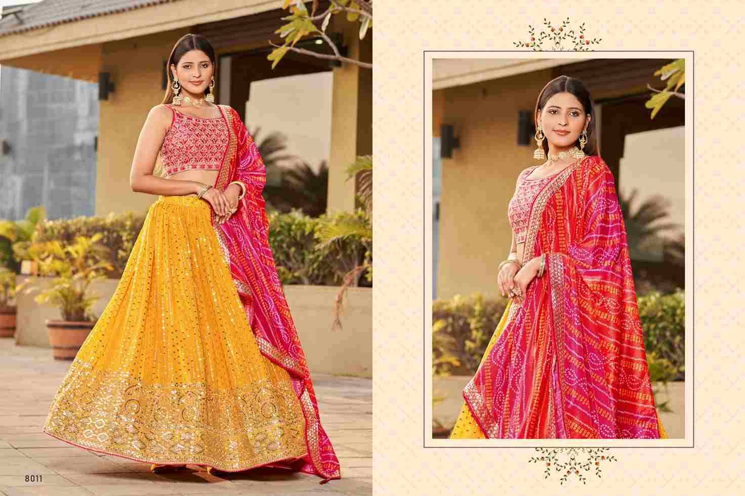 Golden Palm By Zeel Clothing 8001 To 8011 Series Indian Traditional Wear Bridal Collection Beautiful Stylish Fancy Colorful Party Wear & Occasional Wear Georgette Lehengas At Wholesale Price