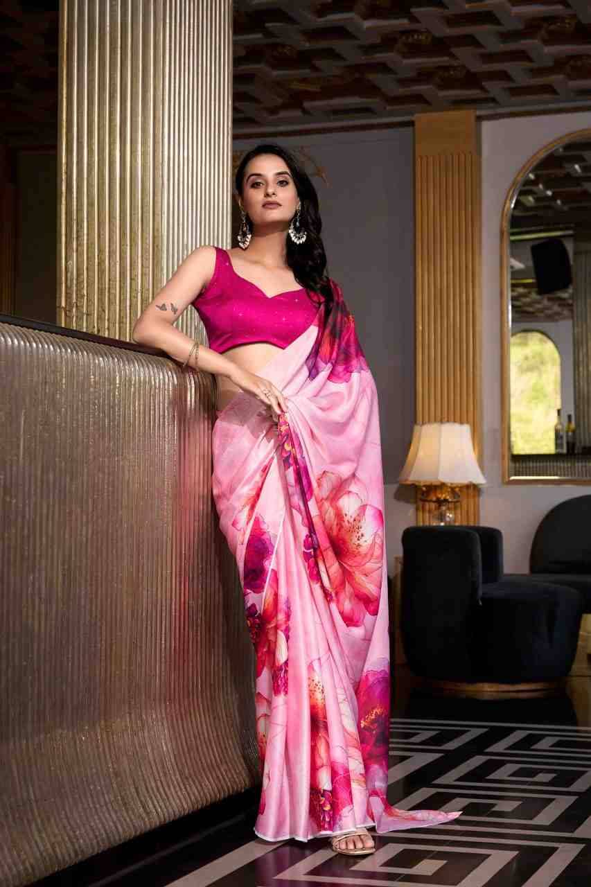 Mikeli By Fashid Wholesale 7026-A To 7026-D Series Indian Traditional Wear Collection Beautiful Stylish Fancy Colorful Party Wear & Occasional Wear Satin Silk Sarees At Wholesale Price