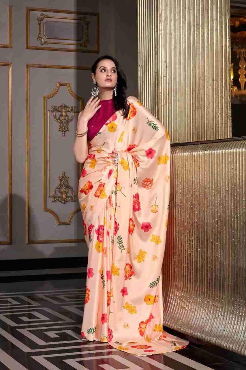 Mikeli By Fashid Wholesale 7026-A To 7026-D Series Indian Traditional Wear Collection Beautiful Stylish Fancy Colorful Party Wear & Occasional Wear Satin Silk Sarees At Wholesale Price