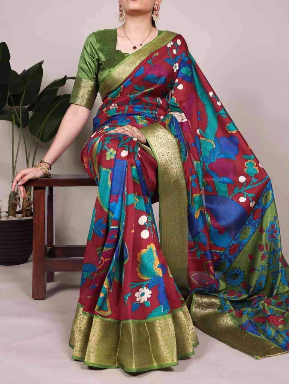 7047 By Fashid Wholesale 7047-A To 7047-D Series Indian Traditional Wear Collection Beautiful Stylish Fancy Colorful Party Wear & Occasional Wear Tussar Silk Sarees At Wholesale Price