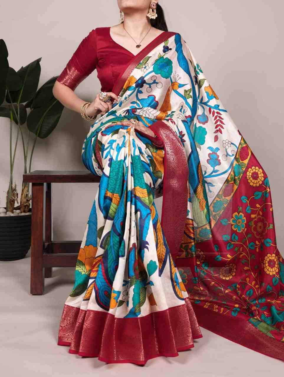 7047 By Fashid Wholesale 7047-A To 7047-D Series Indian Traditional Wear Collection Beautiful Stylish Fancy Colorful Party Wear & Occasional Wear Tussar Silk Sarees At Wholesale Price