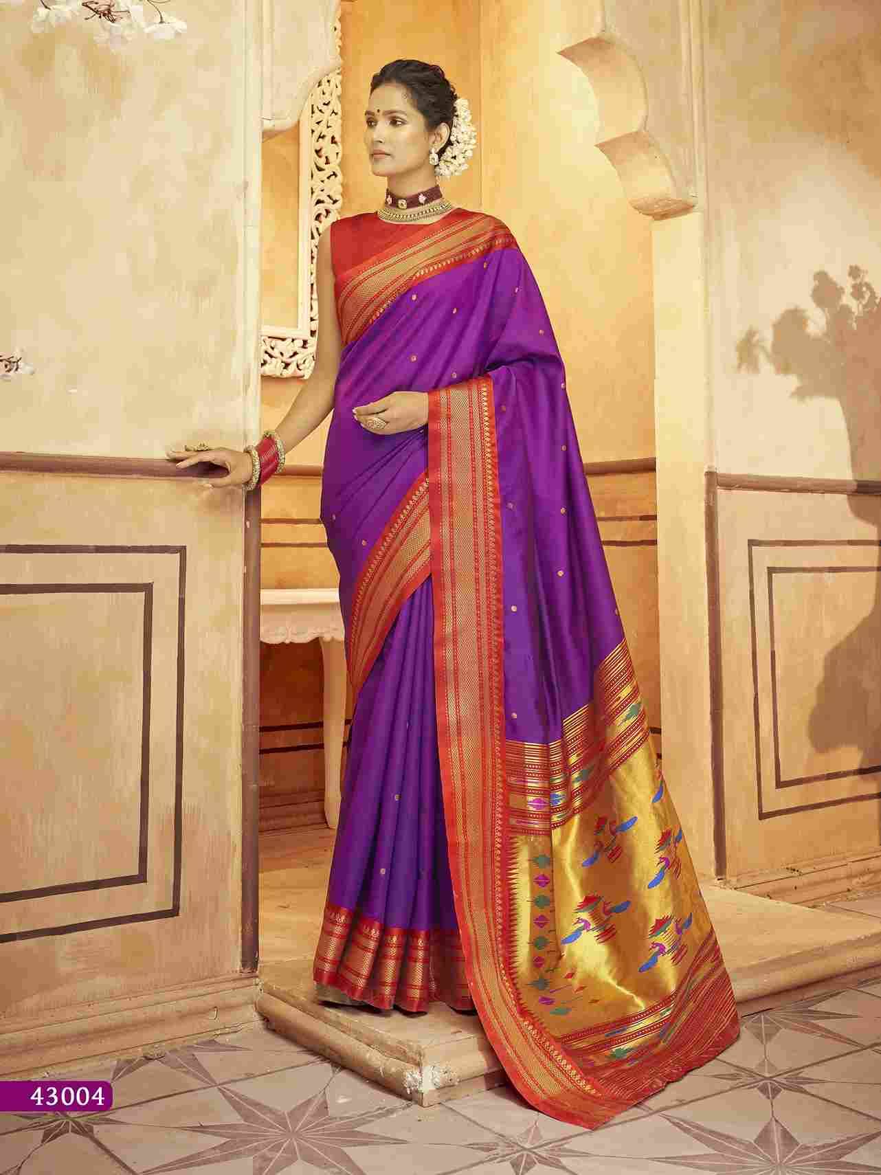 Aniruddh Paithani By Rajpath 43001 To 43006 Series Indian Traditional Wear Collection Beautiful Stylish Fancy Colorful Party Wear & Occasional Wear Paithani Silk Sarees At Wholesale Price