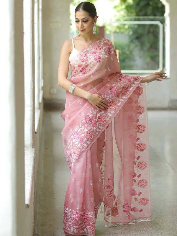 Vs-582 By Fashid Wholesale 01 To 03 Series Indian Traditional Wear Collection Beautiful Stylish Fancy Colorful Party Wear & Occasional Wear Soft Organza Silk Sarees At Wholesale Price