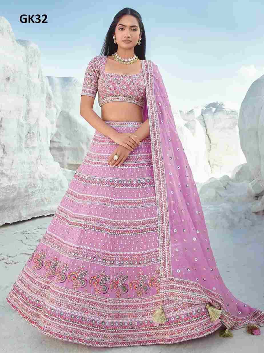 Arya Vol-60 By Arya Designs 32 To 35 Series Beautiful Colorful Fancy Wedding Collection Occasional Wear & Party Wear Georgette Lehengas At Wholesale Price
