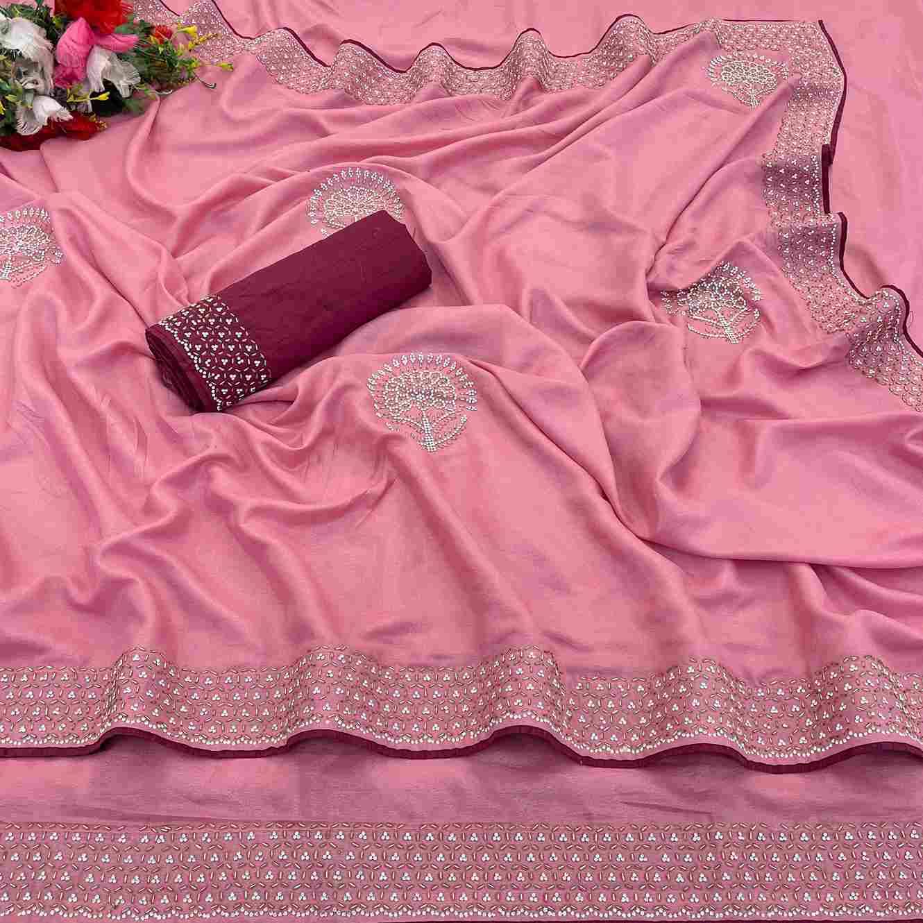 Vs Jogson By Fashid Wholesale 01 To 04 Series Indian Traditional Wear Collection Beautiful Stylish Fancy Colorful Party Wear & Occasional Wear Pure Star Georgette Sarees At Wholesale Price