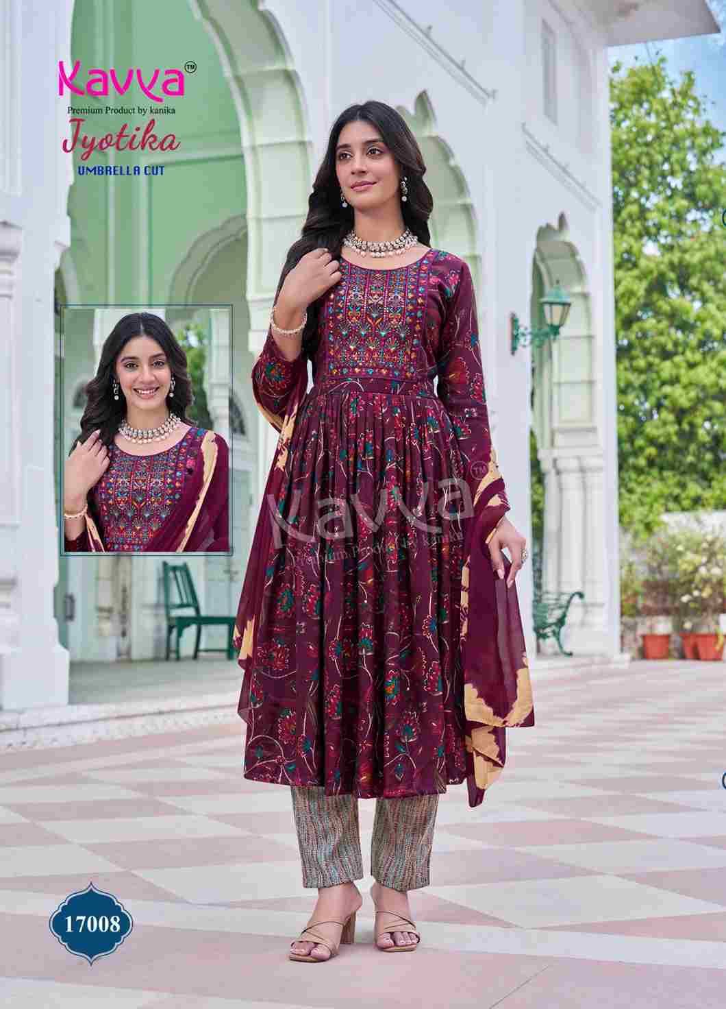 Jyotika Vol-17 By Kavya 17001 To 17010 Series Beautiful Festive Suits Colorful Stylish Fancy Casual Wear & Ethnic Wear Capsule Print Dresses At Wholesale Price