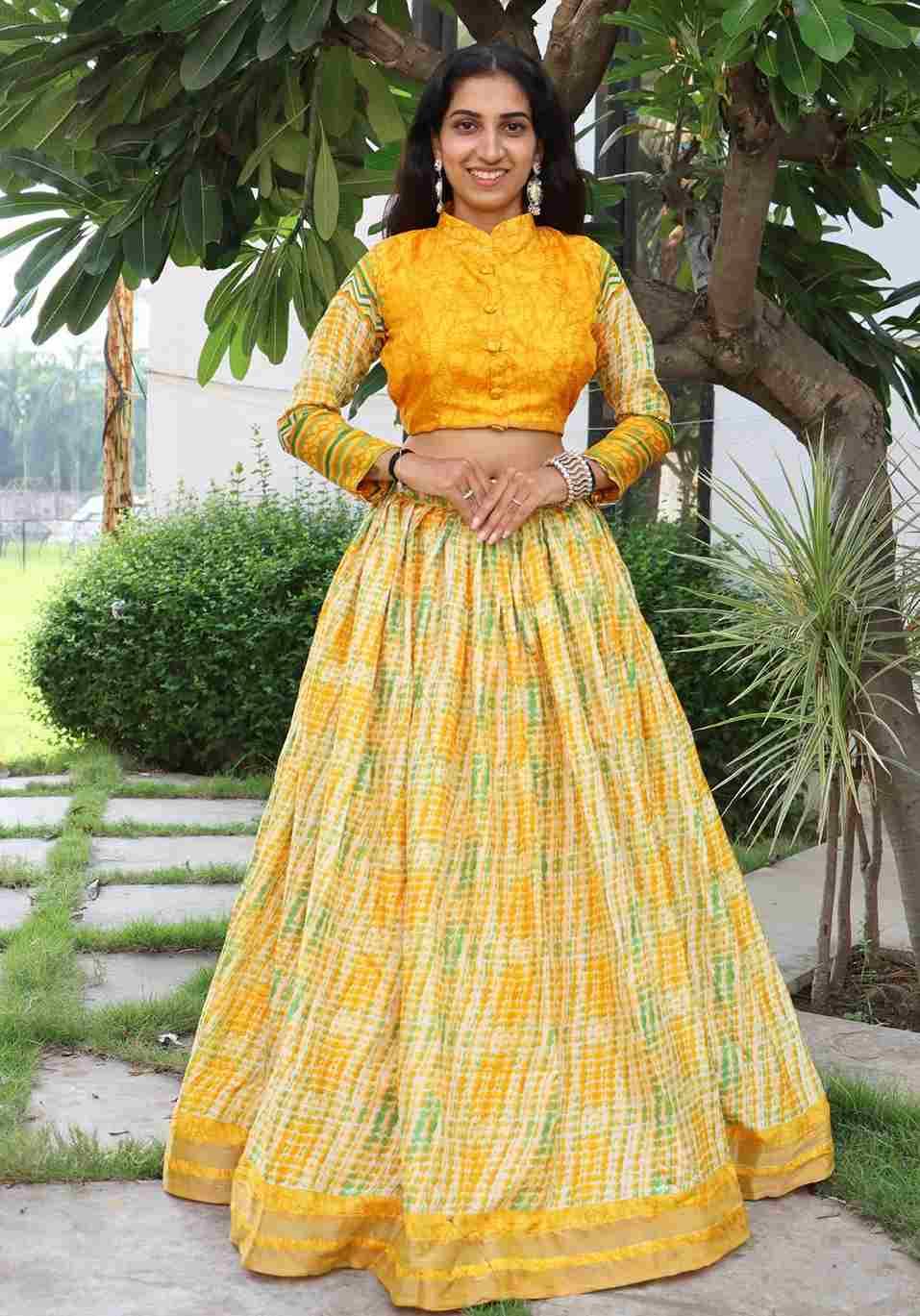 Gr-7141 By Fashid Wholesale 01 To 05 Series Designer Beautiful Collection Occasional Wear & Party Wear Pure Tussar Silk Lehengas At Wholesale Price