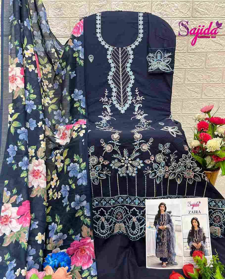 Sajida Hit Design 1055 By Sajida Designer Suits Beautiful Pakistani Suits Colorful Stylish Fancy Casual Wear & Ethnic Wear Heavy Faux Georgette Embroidered Dresses At Wholesale Price