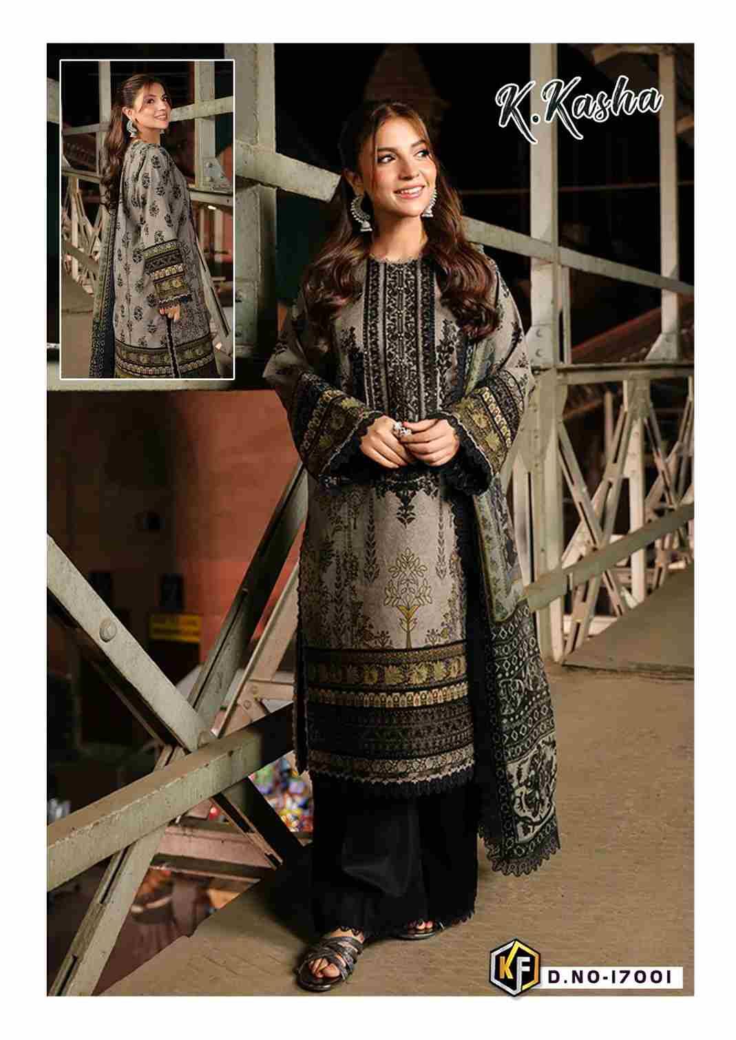 K.Kasha Vol-17 By Keval Fab 17001 To 17006 Series Beautiful Festive Suits Stylish Fancy Colorful Casual Wear & Ethnic Wear Heavy Pure Cotton Print Dresses At Wholesale Price