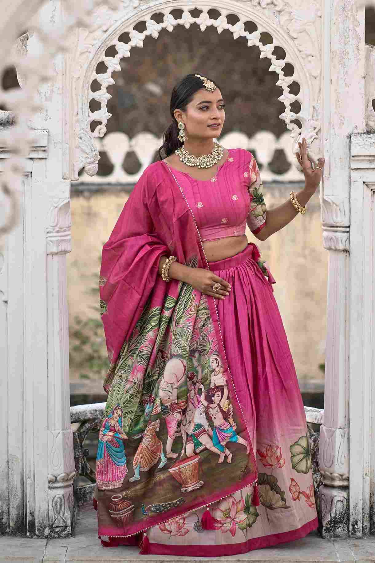 Gr-9020 By Fashid Wholesale Navratri Wear Collection Beautiful Stylish Colorful Fancy Party Wear & Occasional Wear Pure Manipuri Silk Lehengas At Wholesale Price