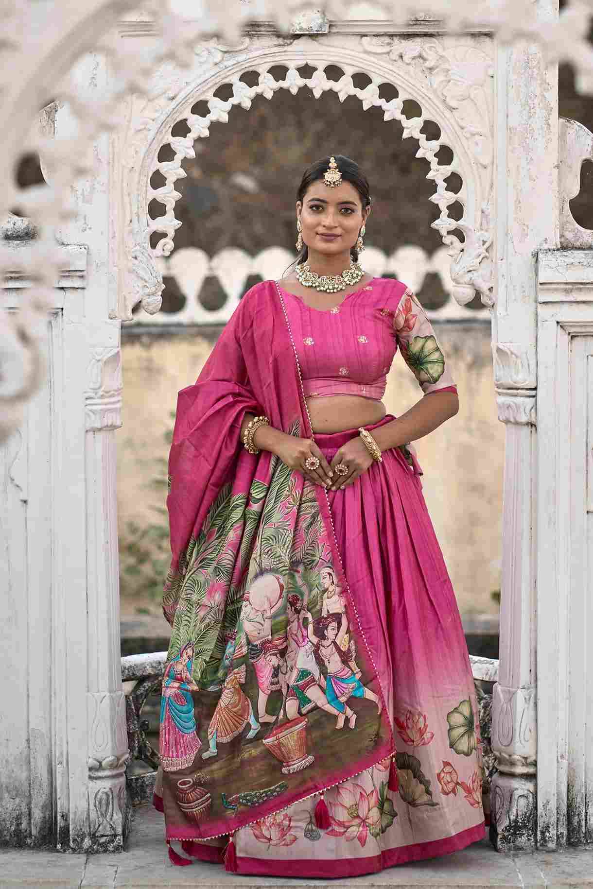 Gr-9020 By Fashid Wholesale Navratri Wear Collection Beautiful Stylish Colorful Fancy Party Wear & Occasional Wear Pure Manipuri Silk Lehengas At Wholesale Price