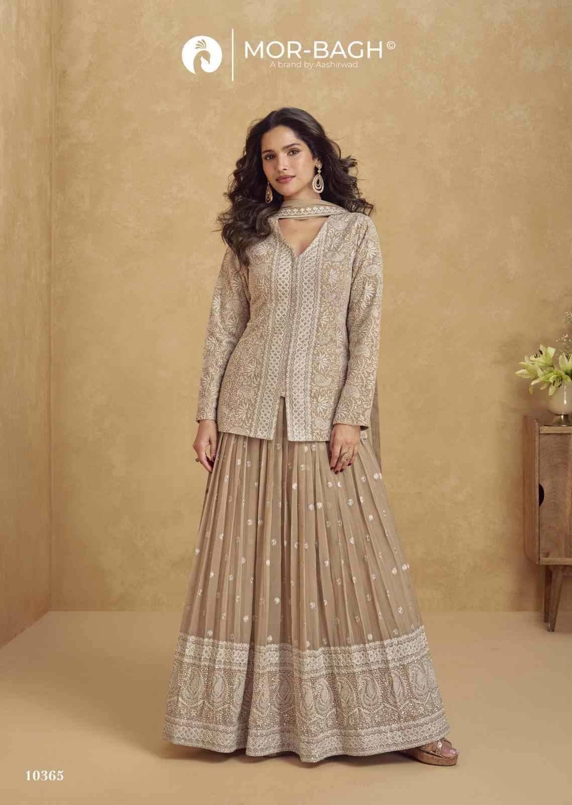 Jhansi By Mor-Bagh 10363 To 10365 Series Beautiful Festive Suits Colorful Stylish Fancy Casual Wear & Ethnic Wear Georgette With Work Dresses At Wholesale Price