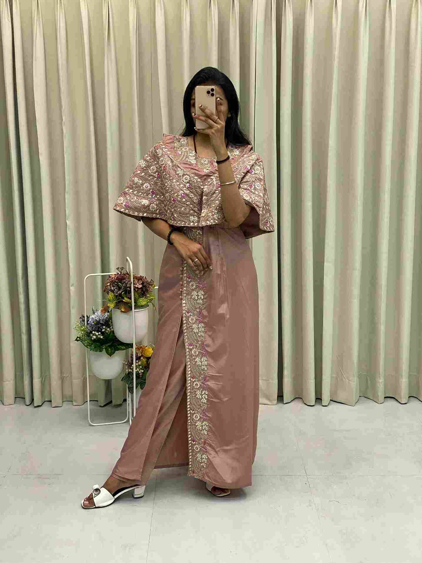 Be-327 By Fashid Wholesale 01 To 02 Series Designer Beautiful Fancy Stylish Colorful Party Wear & Occasional Wear Crepe Silk Dresses At Wholesale Price