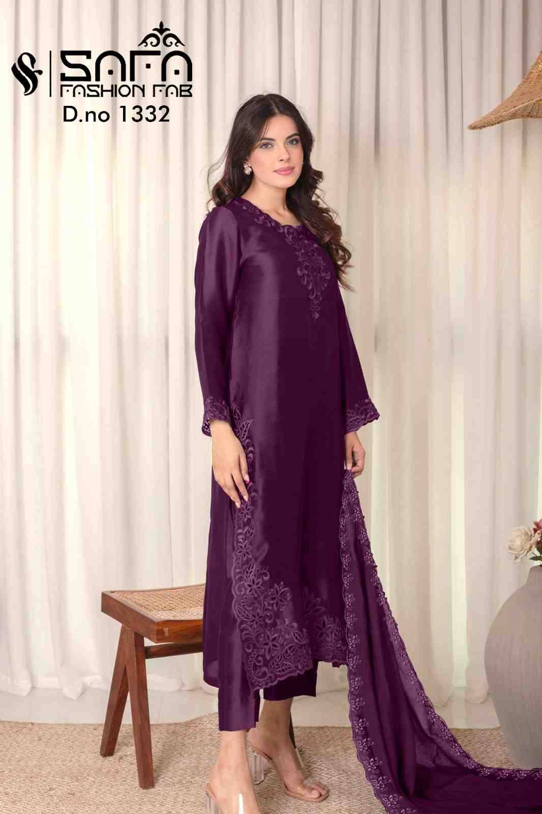 Safa 1332 Colours By Safa Fashion 1332-A To 1332-B Series Designer Stylish Fancy Colorful Beautiful Party Wear & Ethnic Wear Collection Heavy Cotton Dresses At Wholesale Price