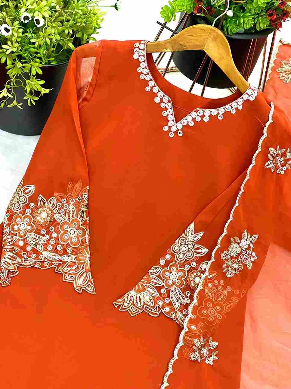 Sf-1012 By Fashid Wholesale Beautiful Stylish Festive Suits Fancy Colorful Casual Wear & Ethnic Wear & Ready To Wear Heavy Faux Georgette Dresses At Wholesale Price