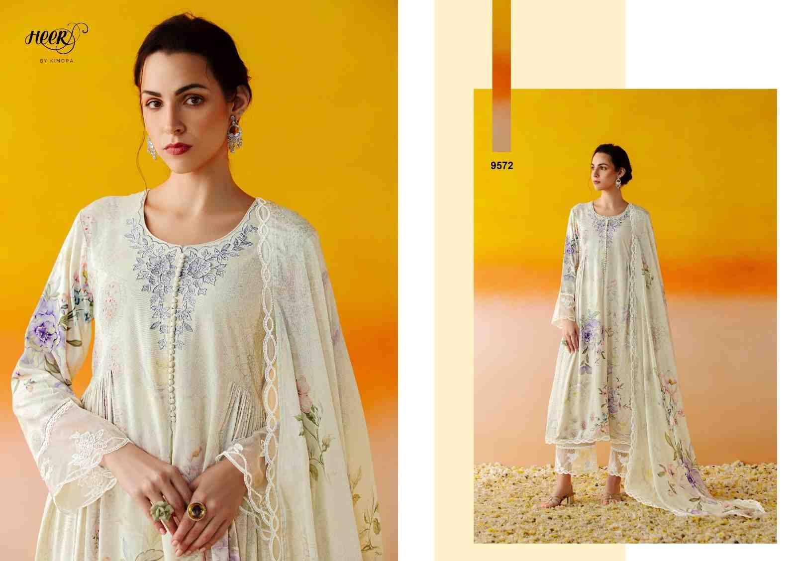 Guldasta By Kimora Fashion 9571 To 9576 Series Designer Festive Suits Collection Beautiful Stylish Fancy Colorful Party Wear & Occasional Wear Pure Muslin Dresses At Wholesale Price
