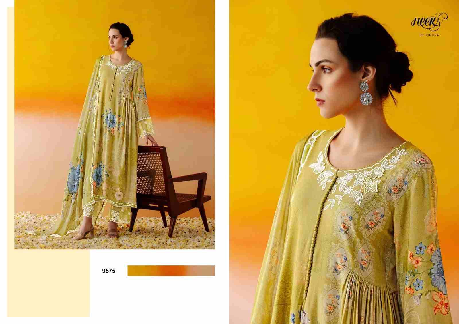 Guldasta By Kimora Fashion 9571 To 9576 Series Designer Festive Suits Collection Beautiful Stylish Fancy Colorful Party Wear & Occasional Wear Pure Muslin Dresses At Wholesale Price