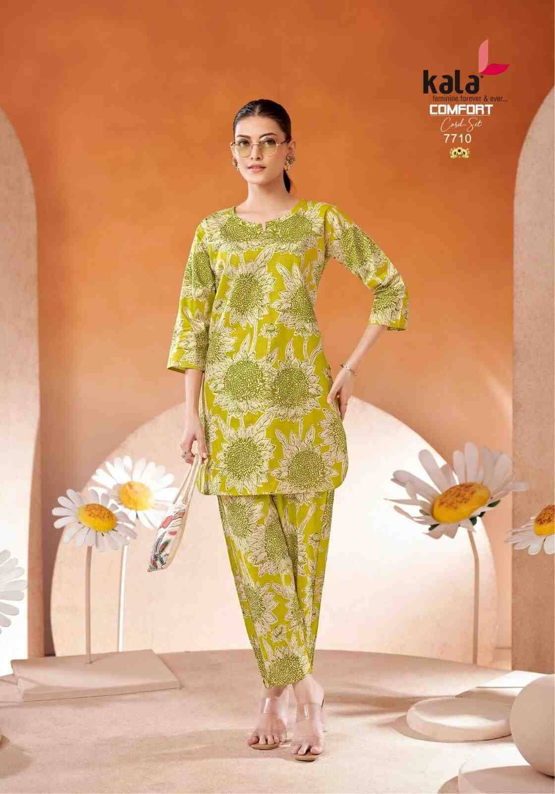 Comfort Vol-2 By Kala 7701 To 7712 Series Designer Stylish Fancy Colorful Beautiful Party Wear & Ethnic Wear Collection Pure Cotton Co-Ords At Wholesale Price
