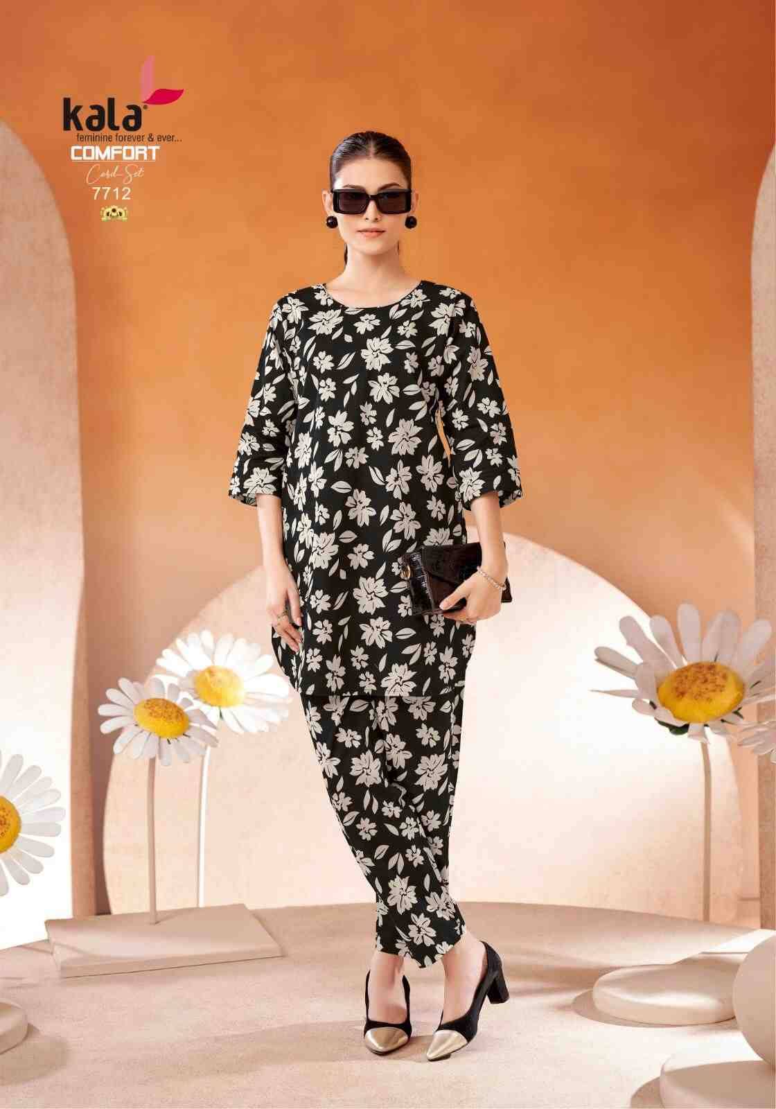 Comfort Vol-2 By Kala 7701 To 7712 Series Designer Stylish Fancy Colorful Beautiful Party Wear & Ethnic Wear Collection Pure Cotton Co-Ords At Wholesale Price