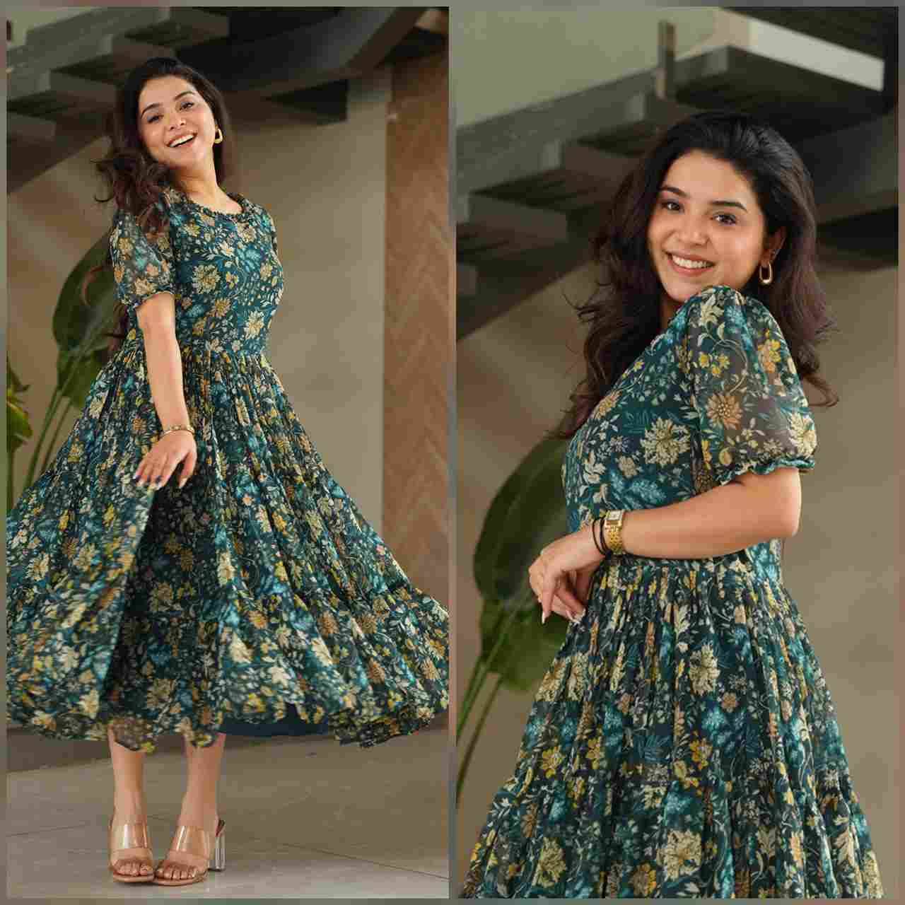 Sf-1016 By Fashid Wholesale Designer Beautiful Collection Occasional Wear & Party Wear Faux Georgette Gowns At Wholesale Price