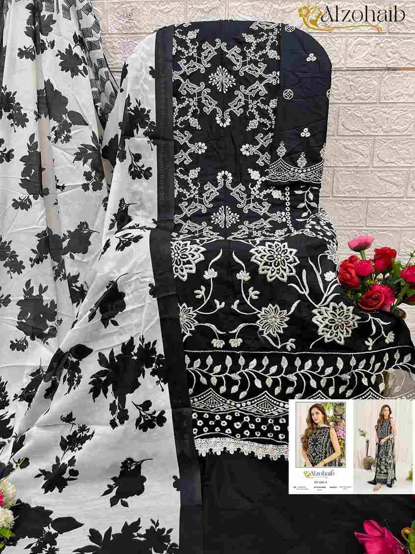 Ruba Vol-1 By Alzohaib 1231-A To 1231-D Series Beautiful Pakistani Suits Stylish Fancy Colorful Party Wear & Occasional Wear Pure Rayon Print Dresses At Wholesale Price