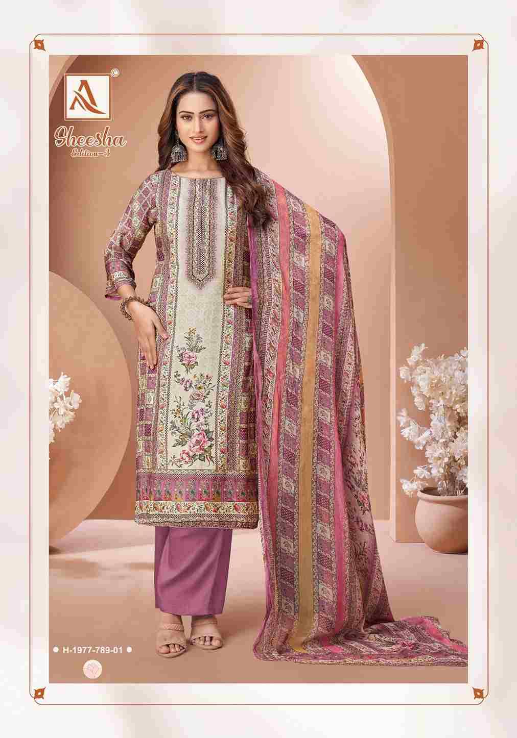 Sheesha Vol-3 By Alok Suit 1977-001 To 1977-004 Series Beautiful Festive Suits Colorful Stylish Fancy Casual Wear & Ethnic Wear Pure Viscose Muslin Dresses At Wholesale Price