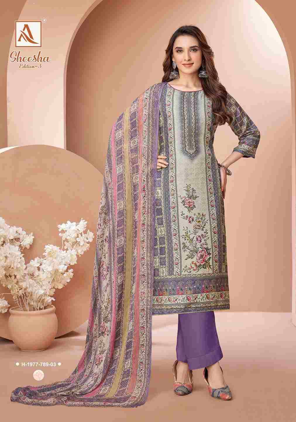 Sheesha Vol-3 By Alok Suit 1977-001 To 1977-004 Series Beautiful Festive Suits Colorful Stylish Fancy Casual Wear & Ethnic Wear Pure Viscose Muslin Dresses At Wholesale Price