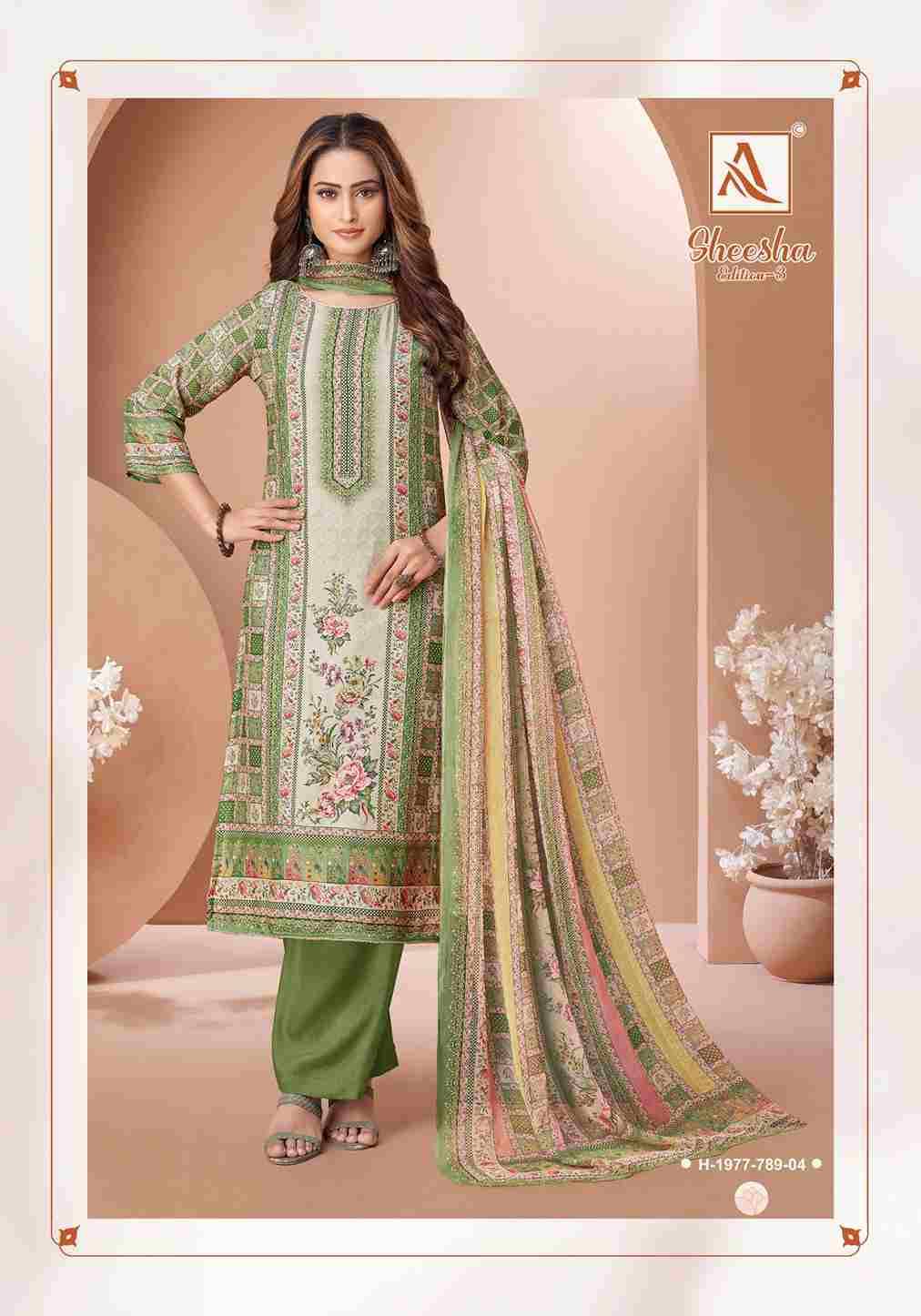 Sheesha Vol-3 By Alok Suit 1977-001 To 1977-004 Series Beautiful Festive Suits Colorful Stylish Fancy Casual Wear & Ethnic Wear Pure Viscose Muslin Dresses At Wholesale Price