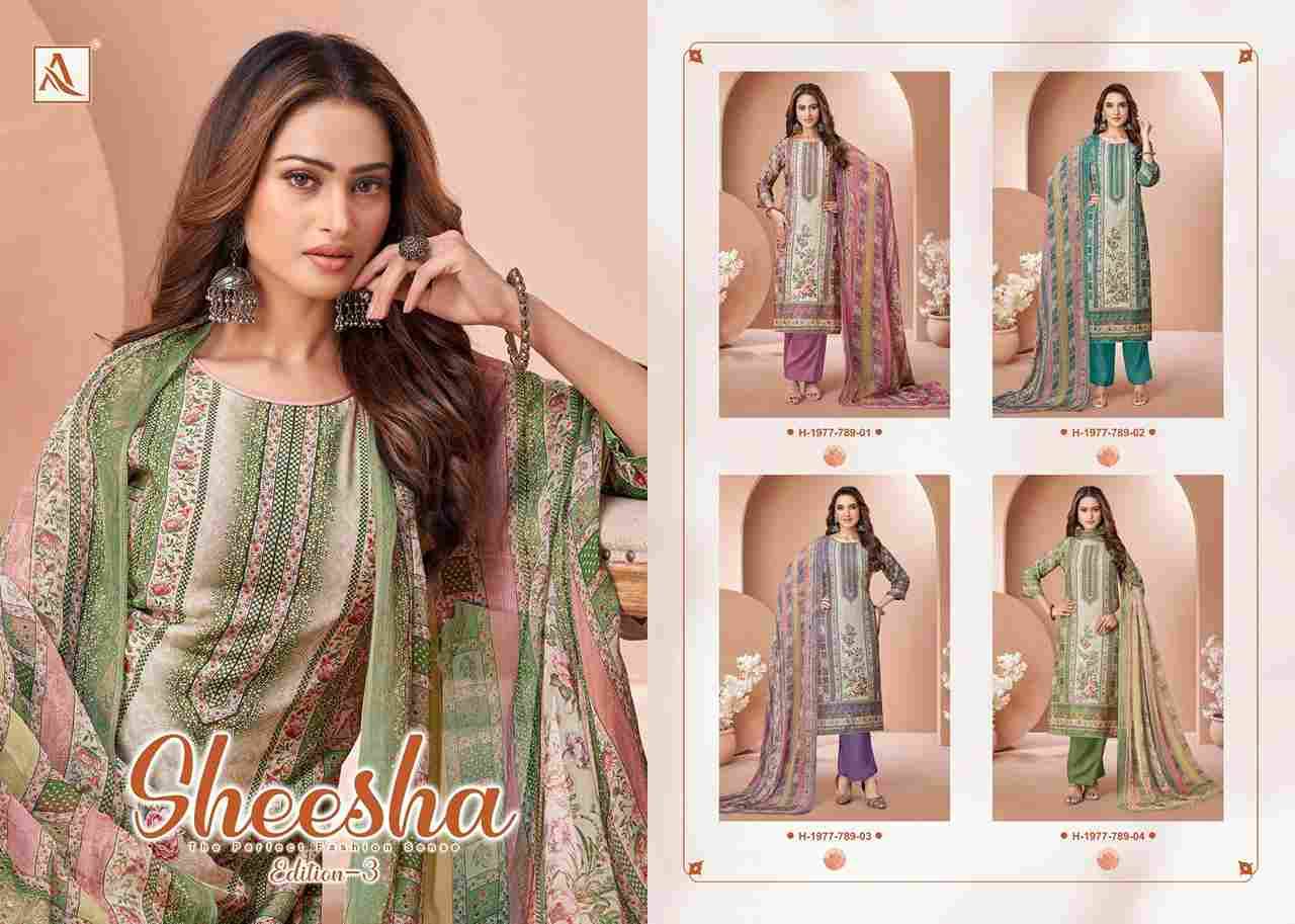 Sheesha Vol-3 By Alok Suit 1977-001 To 1977-004 Series Beautiful Festive Suits Colorful Stylish Fancy Casual Wear & Ethnic Wear Pure Viscose Muslin Dresses At Wholesale Price