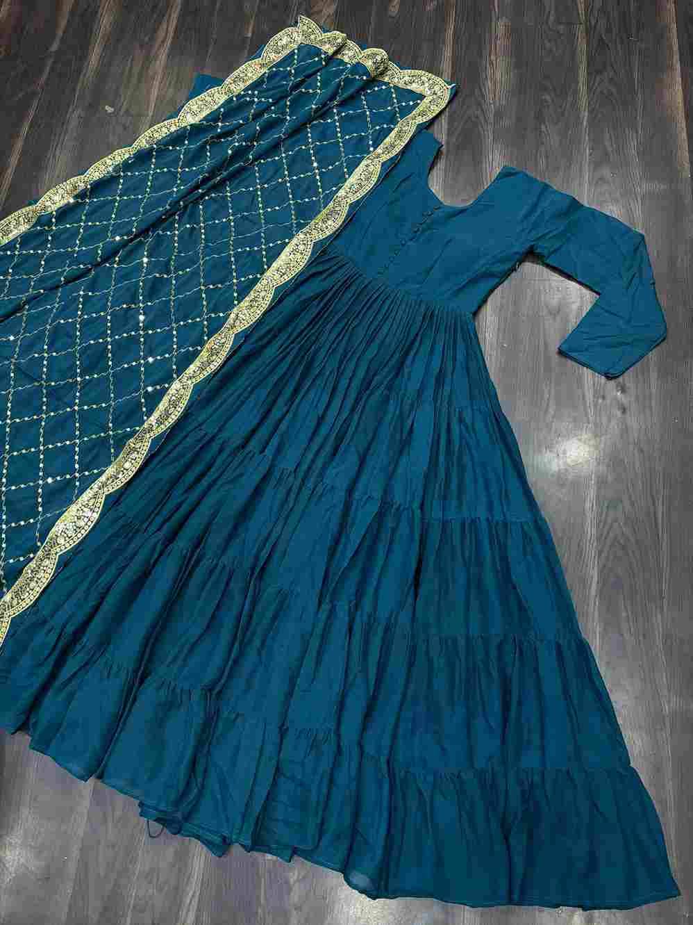 Sf-1018 By Fashid Wholesale 01 To 04 Series Designer Beautiful Collection Occasional Wear & Party Wear Georgette Gowns At Wholesale Price