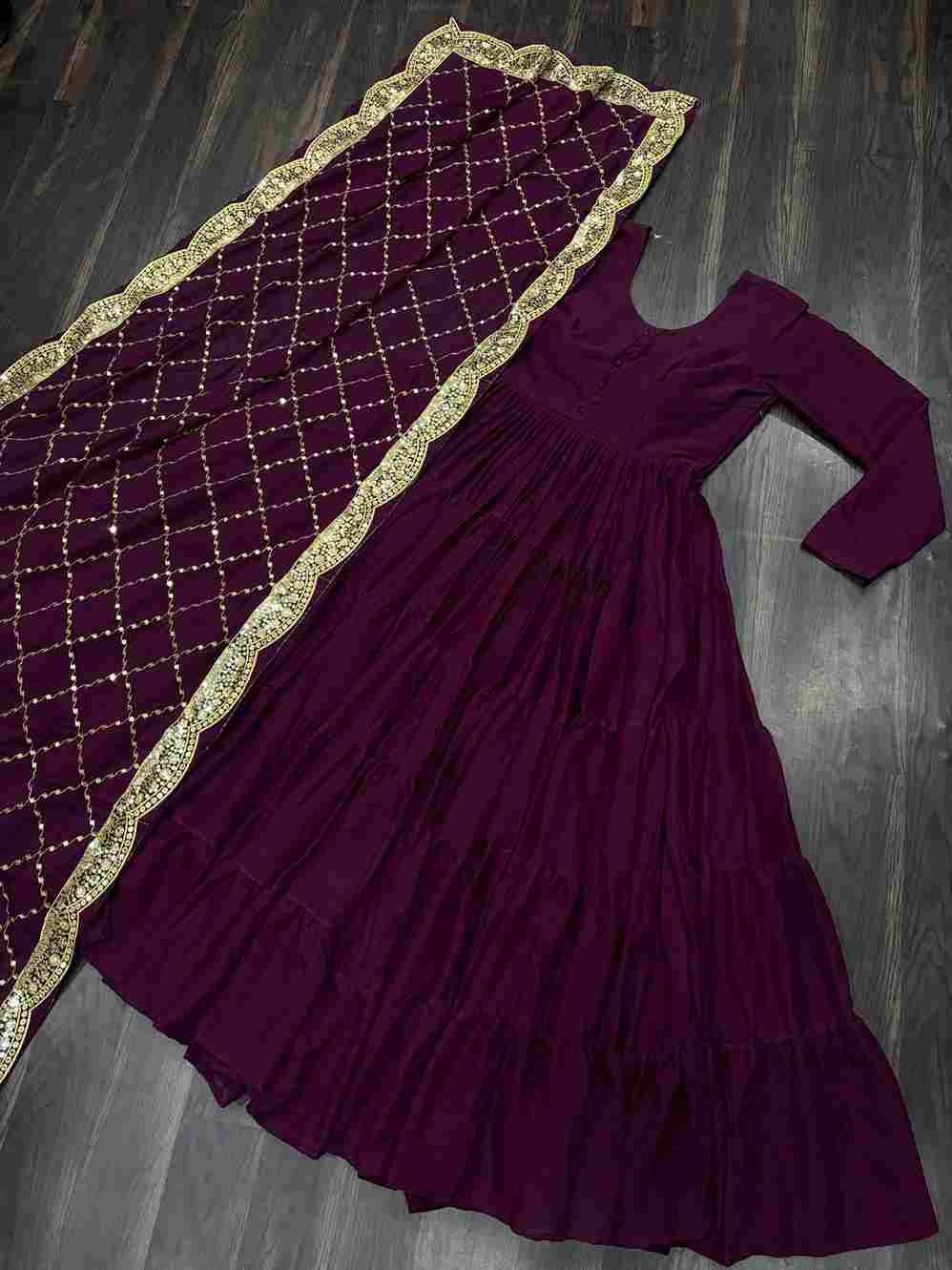 Sf-1018 By Fashid Wholesale 01 To 04 Series Designer Beautiful Collection Occasional Wear & Party Wear Georgette Gowns At Wholesale Price