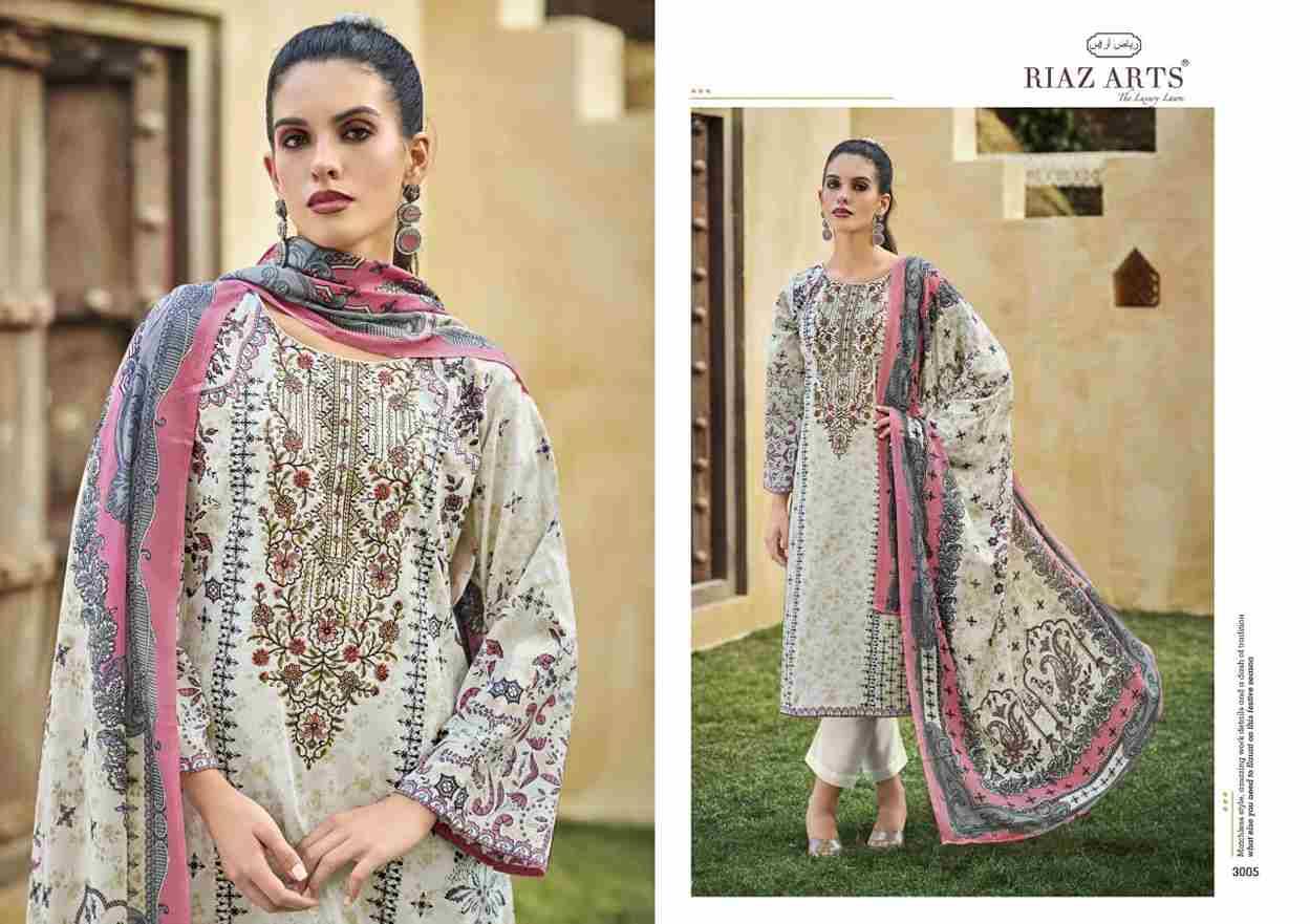 Musafir Vol-25 By Riaz Arts 3001 To 3006 Series Beautiful Festive Suits Stylish Fancy Colorful Casual Wear & Ethnic Wear Pure Lawn Cambric Print Dresses At Wholesale Price