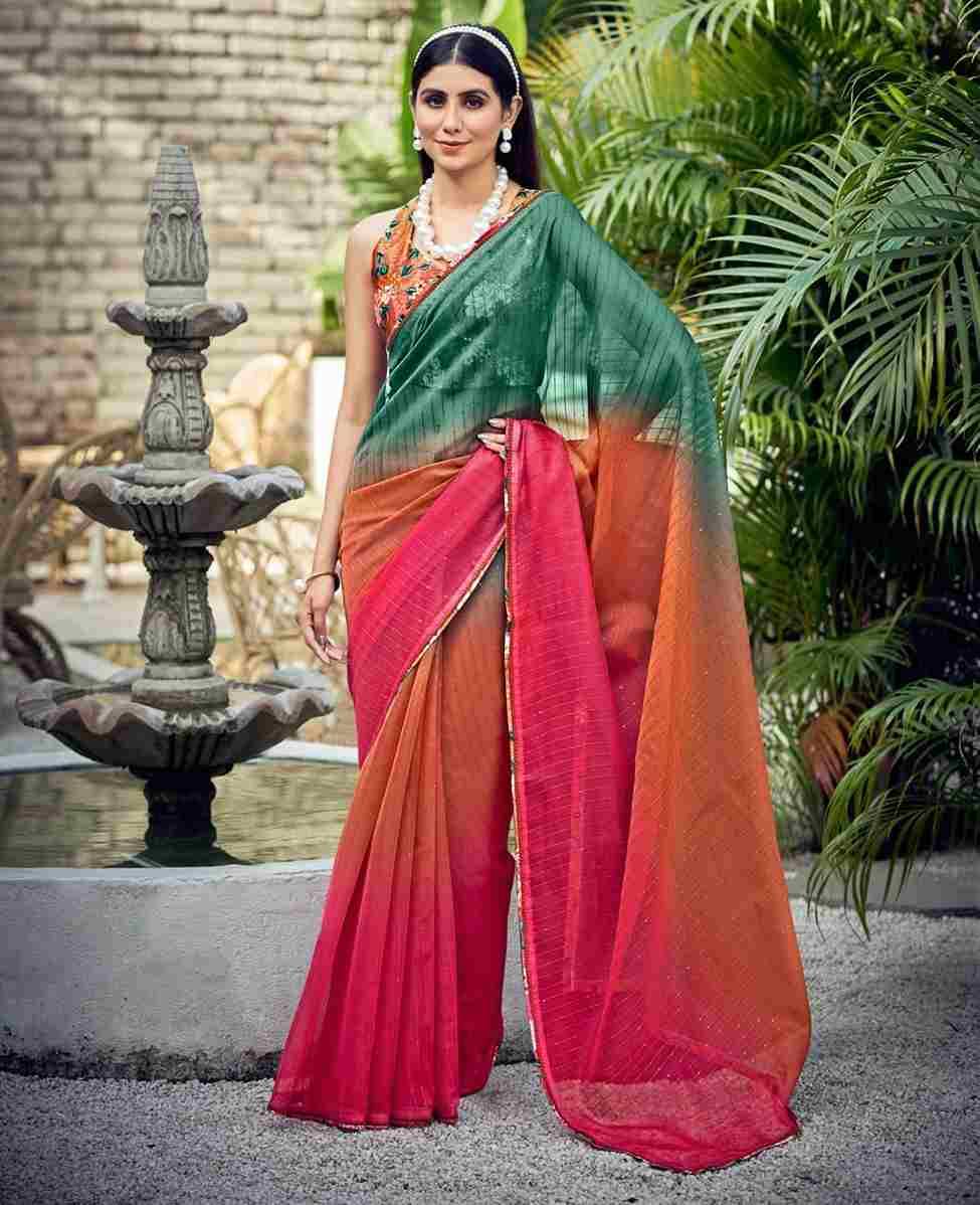 Sandhya By Fashid Wholesale 71001 To 71008 Series Indian Traditional Wear Collection Beautiful Stylish Fancy Colorful Party Wear & Occasional Wear Organza Sarees At Wholesale Price