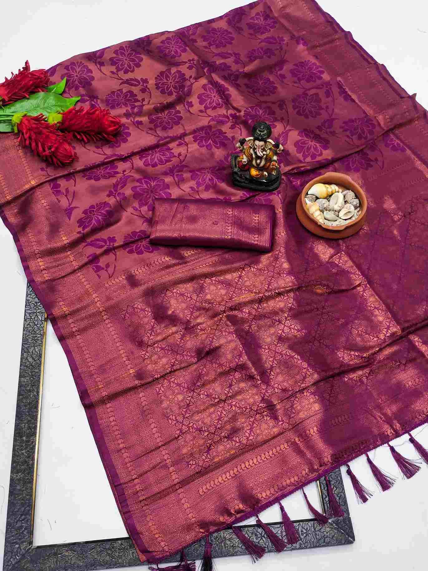 Rose By Fashid Wholesale 1201 To 1208 Series Indian Traditional Wear Collection Beautiful Stylish Fancy Colorful Party Wear & Occasional Wear Kanjivaram Silk Sarees At Wholesale Price