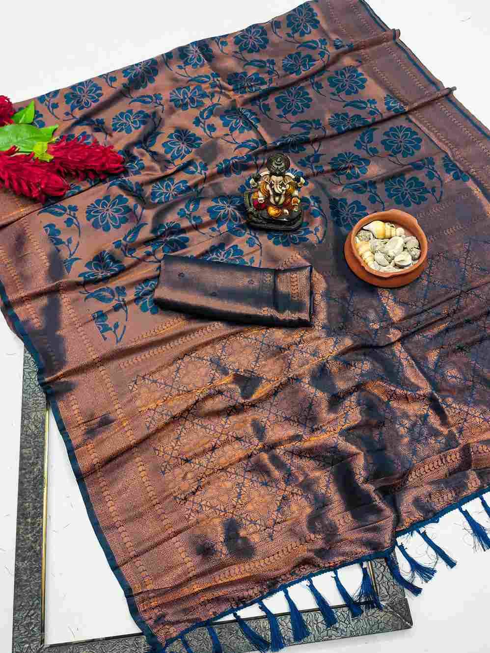 Rose By Fashid Wholesale 1201 To 1208 Series Indian Traditional Wear Collection Beautiful Stylish Fancy Colorful Party Wear & Occasional Wear Kanjivaram Silk Sarees At Wholesale Price