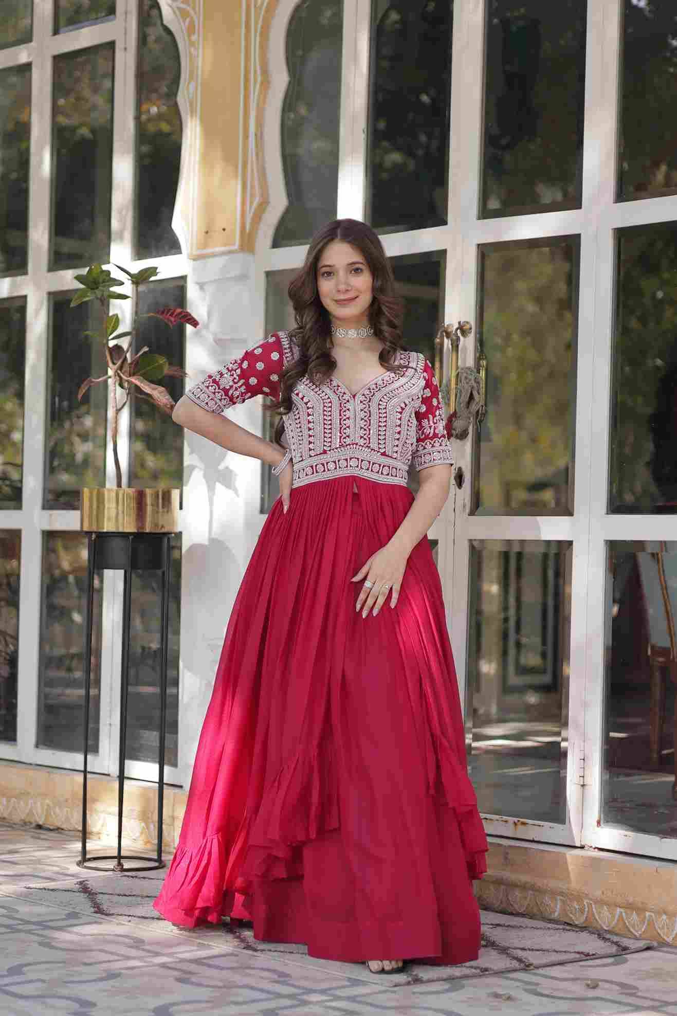 Sf-1023 By Fashid Wholesale 01 To 02 Series Wear Collection Beautiful Stylish Colorful Fancy Party Wear & Occasional Wear Georgette Lehengas At Wholesale Price