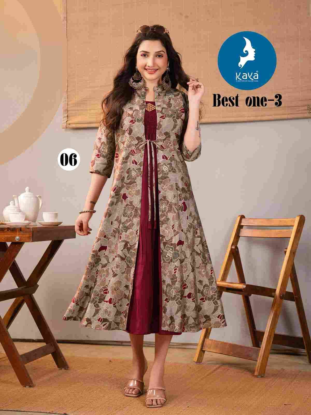 Best One Vol-3 By Kaya 01 To 06 Series Designer Stylish Fancy Colorful Beautiful Party Wear & Ethnic Wear Collection Chanderi Kurtis At Wholesale Price