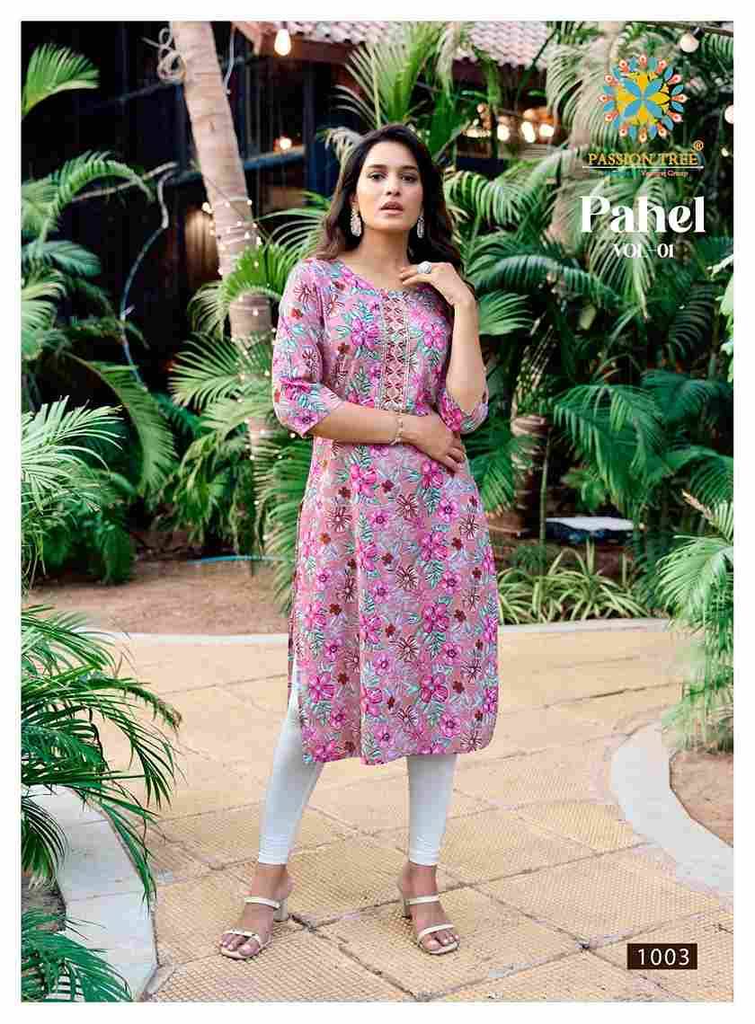 Pahel Vol-1 By Passion Tree 1001 To 1007 Series Designer Stylish Fancy Colorful Beautiful Party Wear & Ethnic Wear Collection Cotton Kurtis At Wholesale Price