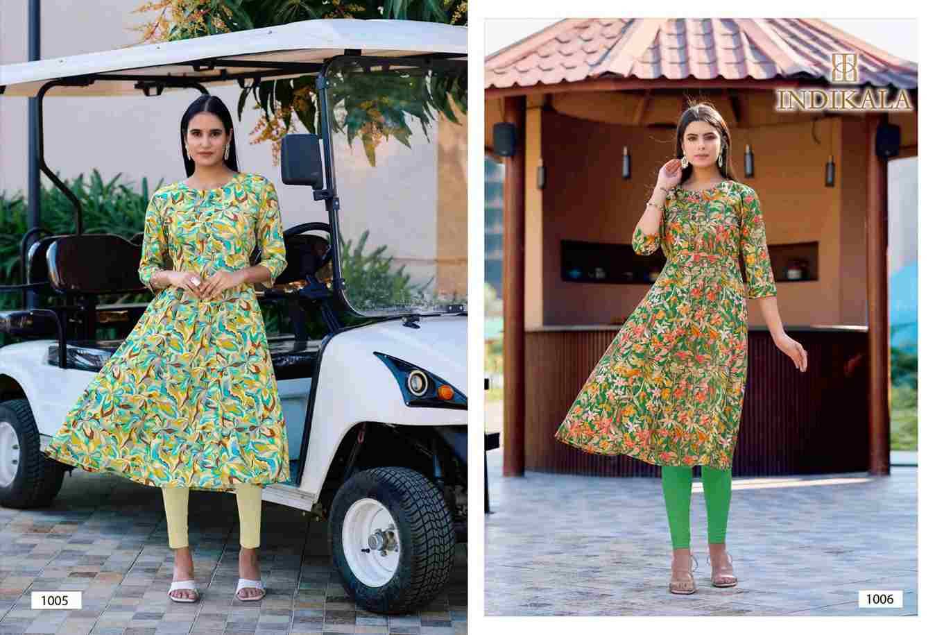 Madhubala By Kushals 1001 To 1010 Series Designer Stylish Fancy Colorful Beautiful Party Wear & Ethnic Wear Collection Rayon Print Kurtis At Wholesale Price