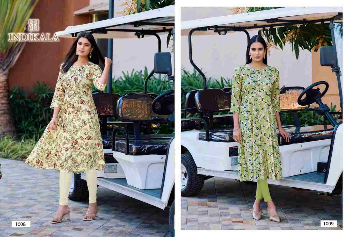 Madhubala By Kushals 1001 To 1010 Series Designer Stylish Fancy Colorful Beautiful Party Wear & Ethnic Wear Collection Rayon Print Kurtis At Wholesale Price
